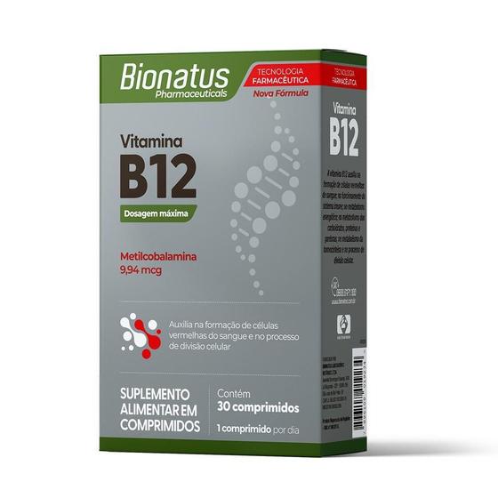 Imagem de Vitamina B12 Metilcobalamina 30Comprimidos Bionatus