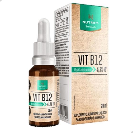 Imagem de Vitamina B12 Metilcobalamina 413% VD 20ml Nutrify