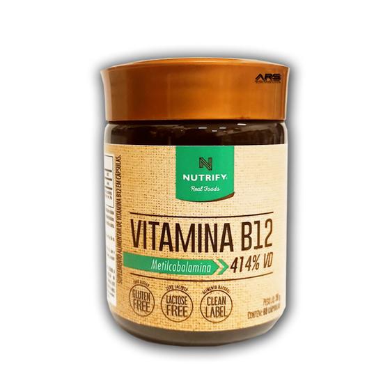 Imagem de Vitamina B12 Metilcobalamina 60 capsulas Vegana - Nutrify