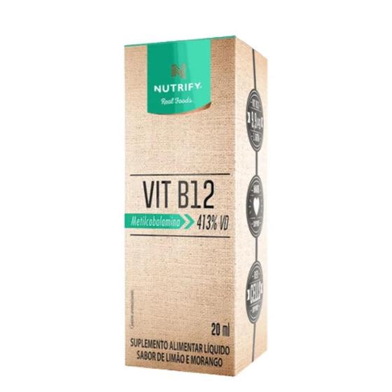 Vitamina B12 Metilcobalamina Liquido 20 ml - Nutrify Menor preço em Vitamina B12 Metilcobalamina Liquido 20 ml - Nutrify