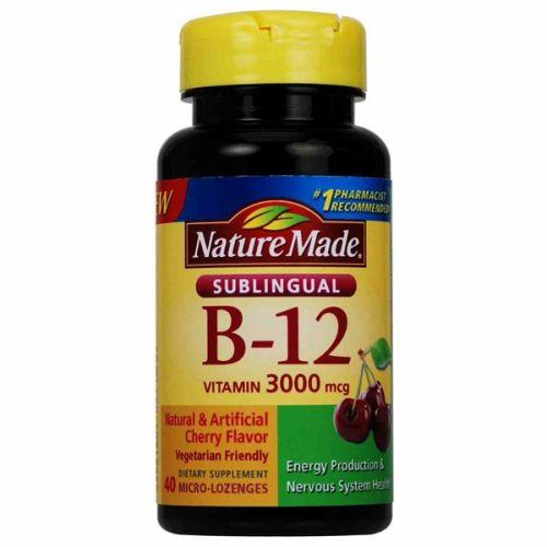 Imagem de Vitamina B12 Sublingual 40 Lozenges pela Natureza Made