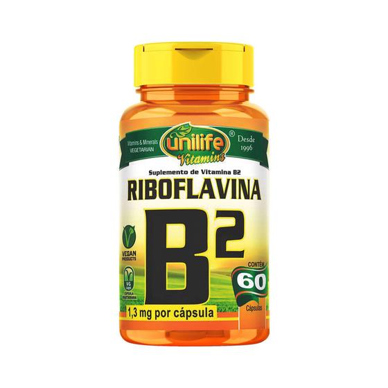 Imagem de Vitamina B2 60 Capsulas Unilife