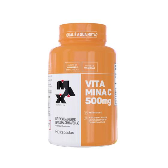 Imagem de Vitamina C 500mg 60 Cápsulas Max Titanium