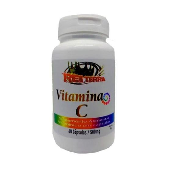 Imagem de Vitamina C (Ácido Ascórbico) 500mg - 60 caps Rei Terra
