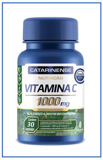 Imagem de Vitamina C Com 30 Comprimidos 1000mg - Catarinense
