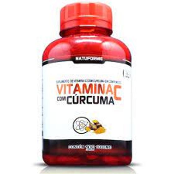 Imagem de Vitamina C com Curcuma 100 comp 1000mg  Natuforme