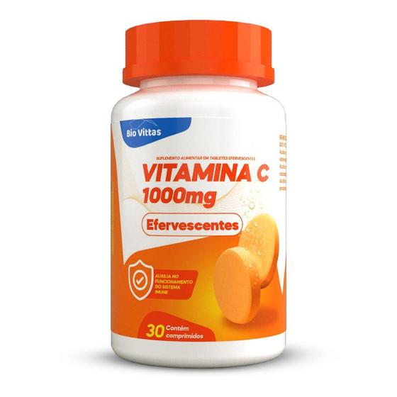 Imagem de Vitamina C Efervescentes - 30 Comprimidos 1000mg - Bio vittas