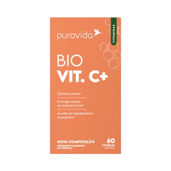 Imagem de Vitamina C Lipossomal Puravida 1000mg e Óleo De Coco 60 Cáp