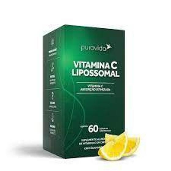 Imagem de Vitamina C Lipossomal Puravida 60 Cápsulas