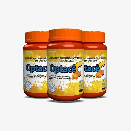 Imagem de Vitamina C - Optacê C - 60 cápsulas - Kit 3 Unidades