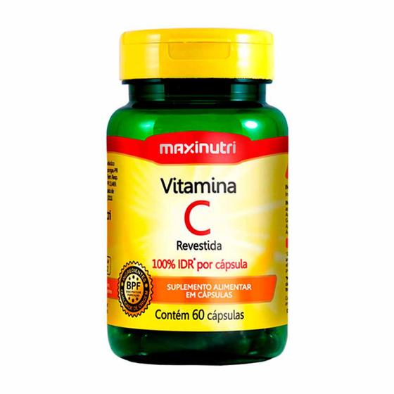 Imagem de Vitamina C Revestida 100% IDR 60 Capsulas Maxinutri