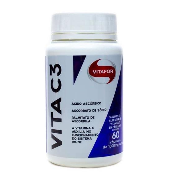 Imagem de Vitamina C Vita C3 1000mg (60 caps) Vitafor