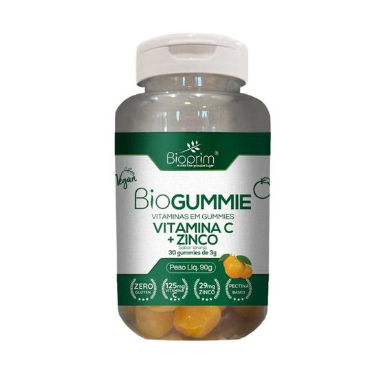 Imagem de Vitamina C + Zinco Sabor Laranja 30 Gummies Bioprim