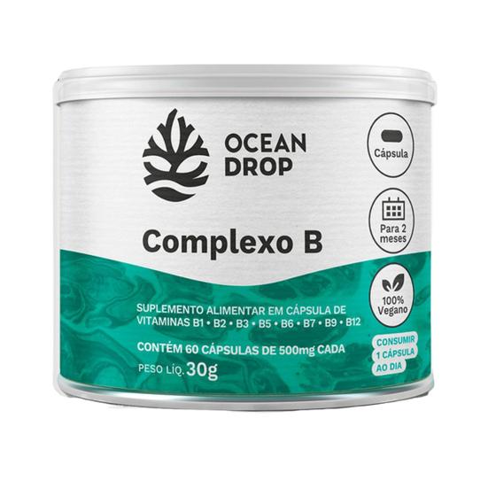 Imagem de Vitamina Complexo B 500mg com 60 Caps - Ocean Drop