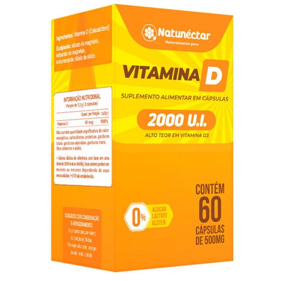 Imagem de Vitamina D 2.000UI - 60 cápsulas Natunéctar