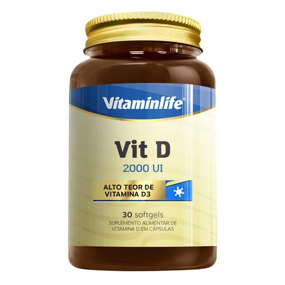 Imagem de Vitamina D 2000ui 30 Cápsulas VitaminLife