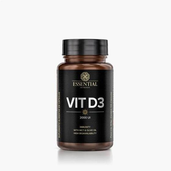 Imagem de Vitamina D Vit D3 2000 UI 120 cápsulas Essential Nutrition