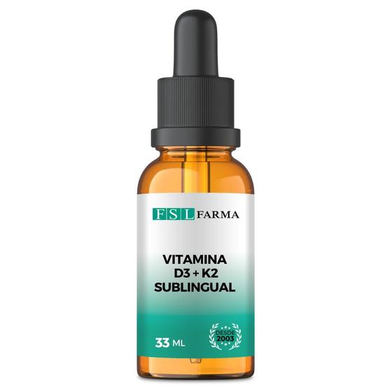 Vitamina D3 10.000 UI + K2 120 mcg Sublingual Vegan 60 Doses (33ml) Menor preço em Vitamina D3 10.000 UI + K2 120 mcg Sublingual Vegan 60 Doses (33ml)