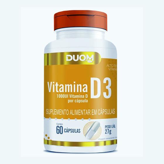 Imagem de Vitamina D3 1000 UI 60cps (1 ao dia) Duom