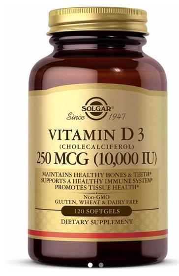 Vitamina D3 10000 Ui Solgar 120 Softgels Importada Eua Menor preço em Vitamina D3 10000 Ui Solgar 120 Softgels Importada Eua