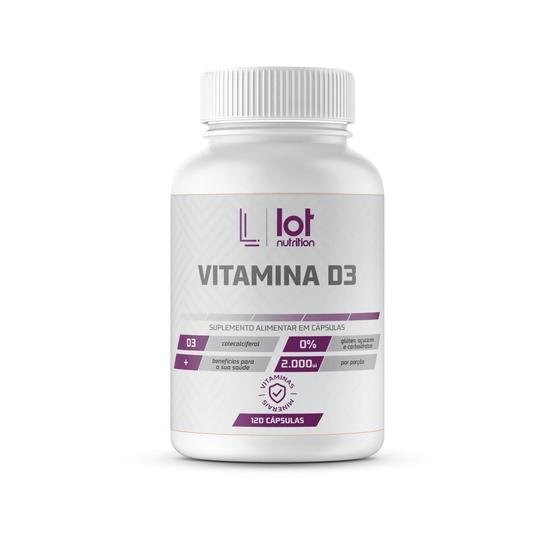 Imagem de Vitamina D3 2.000UI 120 cápsulas Lot Nutrition