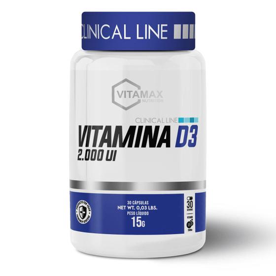 Imagem de Vitamina D3 2000 UI 30 Cápsulas Vitamax