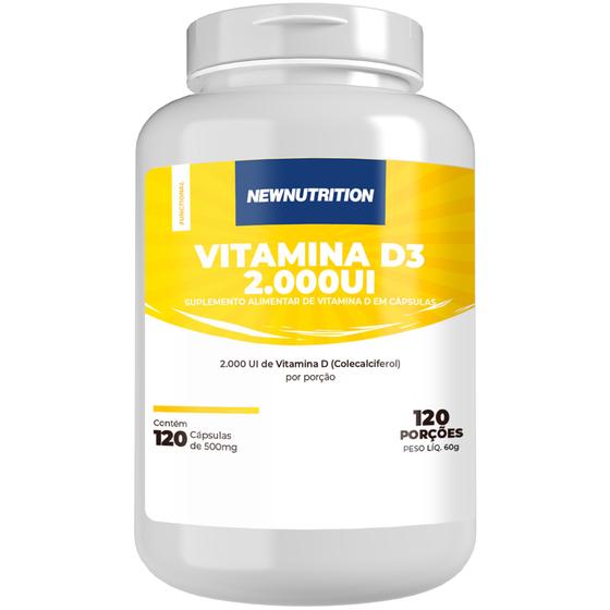 Imagem de Vitamina D3 2000Ui - 120 Cápsulas NewNutrition