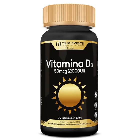 Imagem de Vitamina d3 2000ui 30caps premium hf suplements