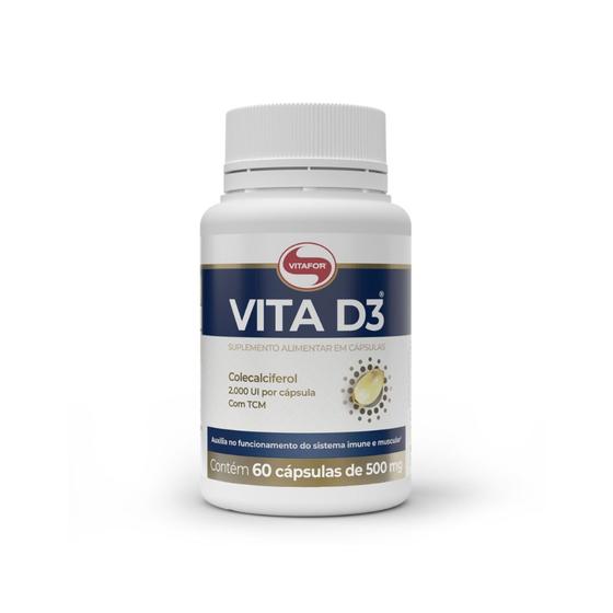 Imagem de Vitamina D3 2000UI 60 caps. Vitafor