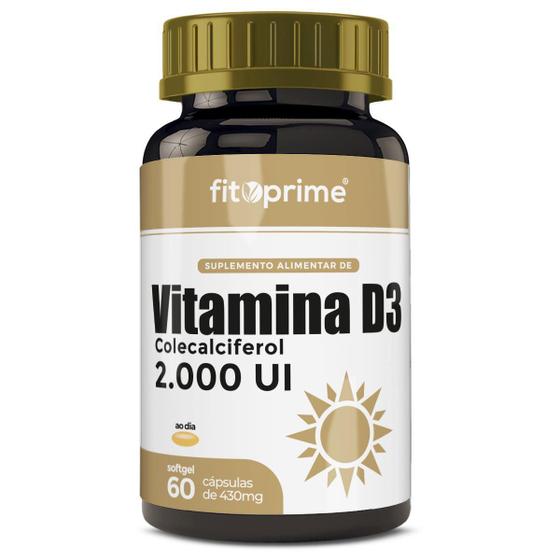 Imagem de Vitamina D3 2000Ui Colecalciferol 60 Cápsulas Fitoprime