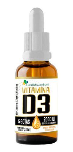 Imagem de Vitamina D3 2000ui Em Gotas 30ml Flora Nativa