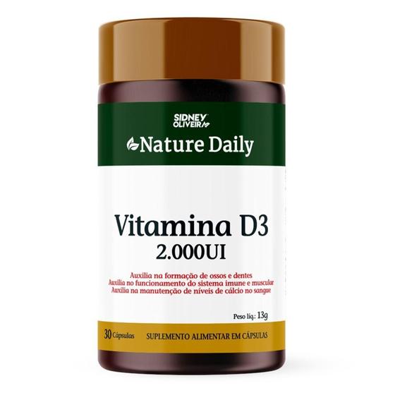 Imagem de Vitamina d3 2000ui nature daily 30 capsulas sidney oliveira