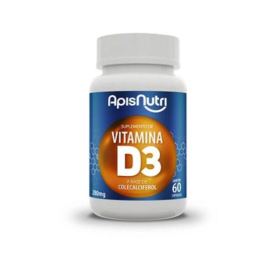 Imagem de Vitamina D3 280 mg Apis Nutri 60 Cáps.