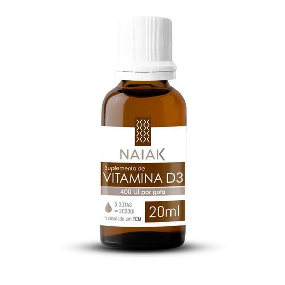 Vitamina D3 400 Ui Em Gotas Naiak 20ml - Vitaminas A-z - Magazine Luiza