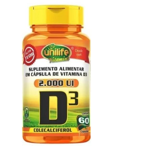 Imagem de Vitamina D3 60 Cápsulas- 500Mg Unilife