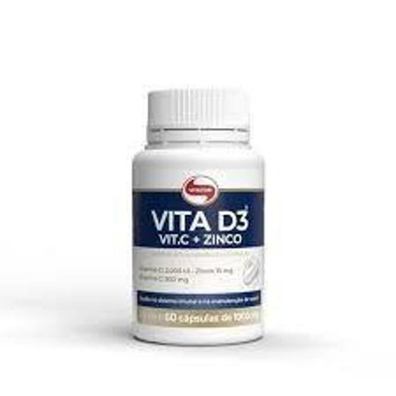 Vitamina D3 + C + Zinco 1g Vitafor 60 Cápsulas Menor preço em Vitamina D3 + C + Zinco 1g Vitafor 60 Cápsulas