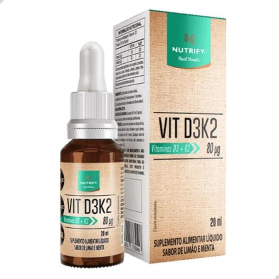 Imagem de Vitamina D3 e K2 80ug 20ml Nutrify