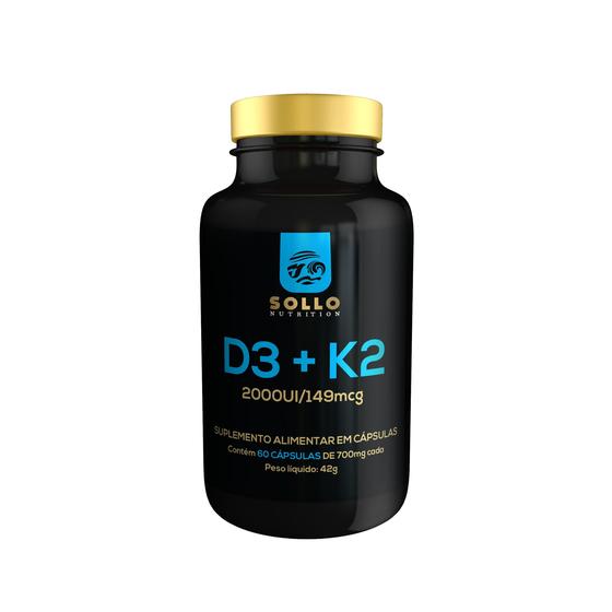 Imagem de Vitamina D3, K2, C - 60 Cápsulas