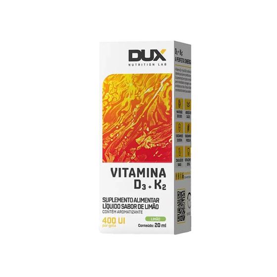 Imagem de Vitamina D3 + K2 Sabor Limão 20ml Dux Nutrition