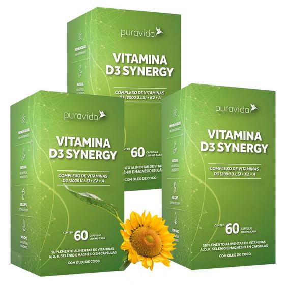 Vitamina D3 Synergy 1200mg Puravida (2000 U.I.S.) - 3 Und. é boa?