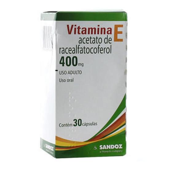 Vitamina E 400 Mg / 30 Capsulas Sandoz - Sandoz do brasil - Vitaminas A ...