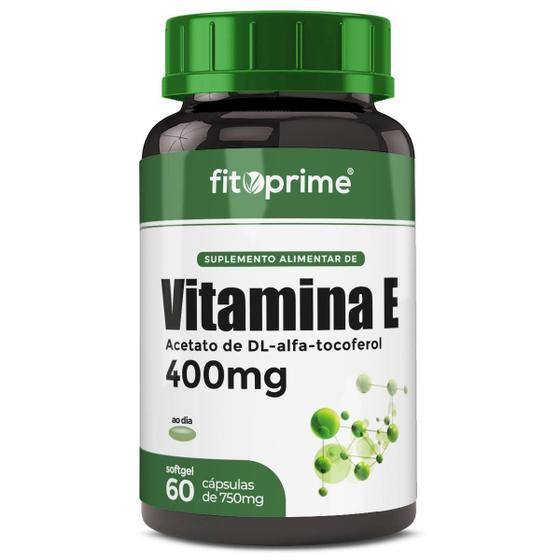 Imagem de Vitamina E 400Mg 400Ui Por Cápsula Com 60 Cápsulas Fitoprime