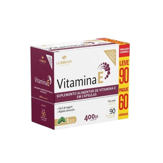 Imagem de Vitamina E 400Ui L90 P60cps S.Gel