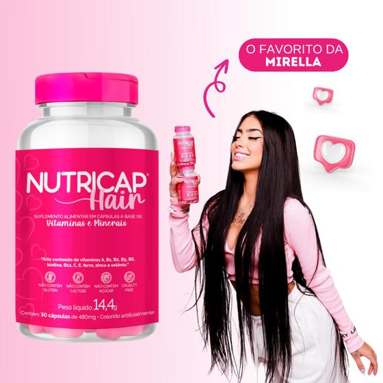 Imagem de Vitamina em Cápsulas para Cabelos, Pele e Unhas Nutricap Hair