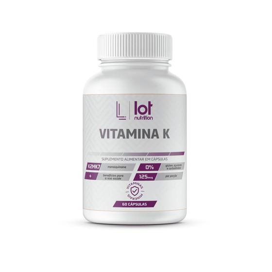 Imagem de Vitamina K2 125mcg 60 cápsulas Lot Nutrition