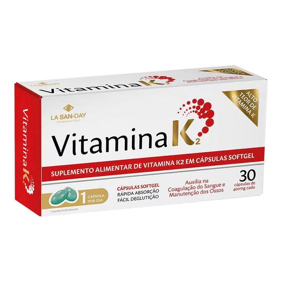 Imagem de Vitamina K2 30 Cápsulas - La San Day