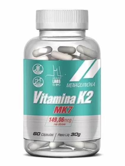 Imagem de Vitamina K2 (MK7 149,06mcg) - 60 Cápsulas - Health Labs