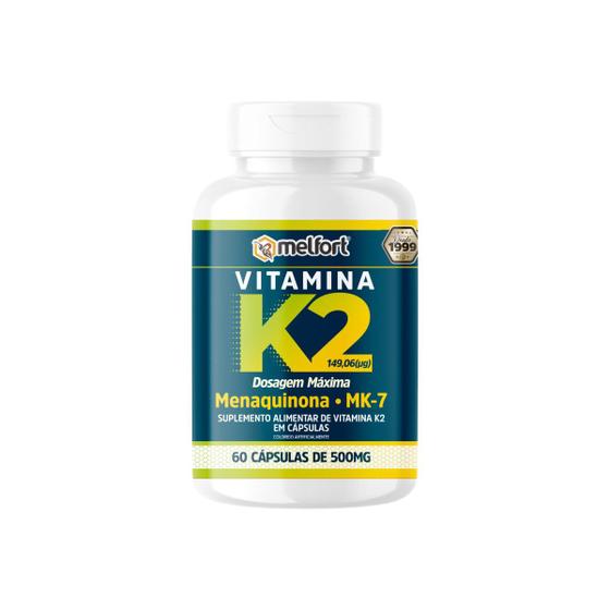 Imagem de Vitamina k2 mk7 500mg 60cps melfort b