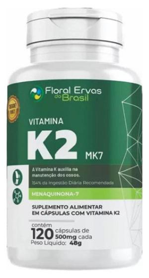 Imagem de Vitamina K2 Mk7 Menaquinona 120caps Fortalece Ossos 500mg