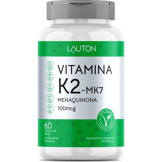 Imagem de Vitamina K2 Mk7 Menaquinona 60 Capsulas